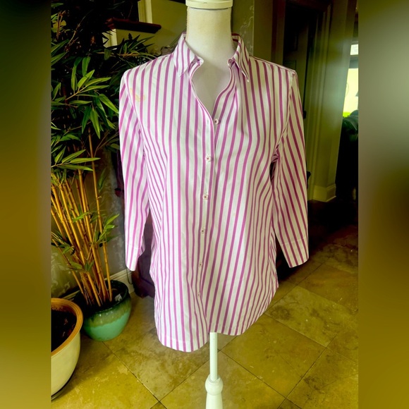 Chico’s ladies size medium, 100% cotton blouse, excellent condition, Long sleeve - Picture 3 of 10